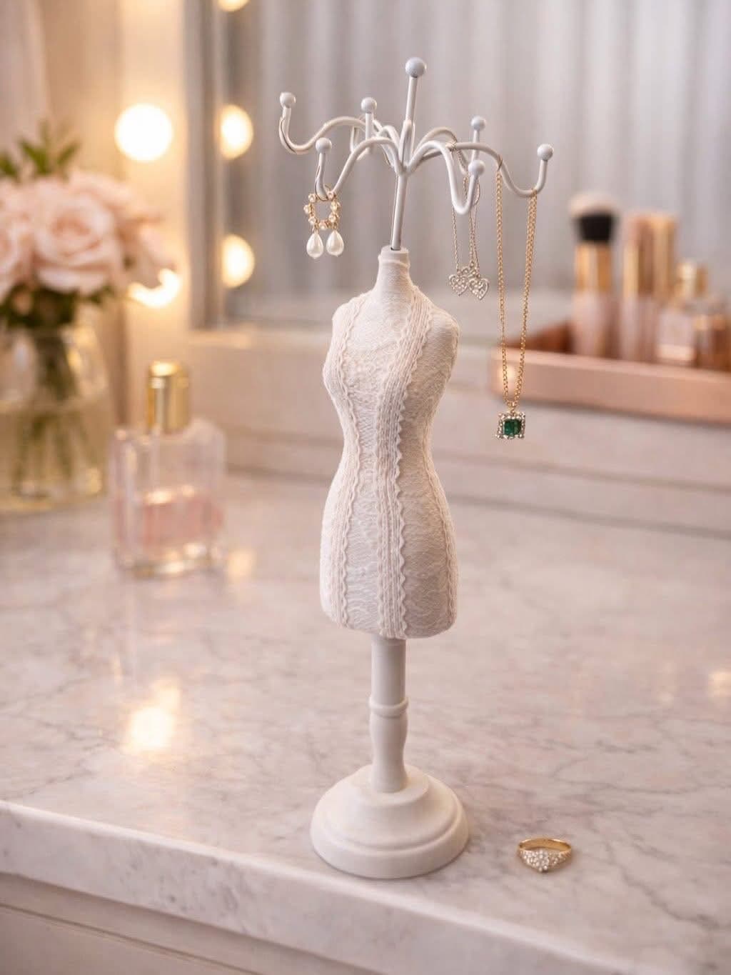 Porte-Bijoux Mannequin Princess – Support Bijoux Élégant (Grande)